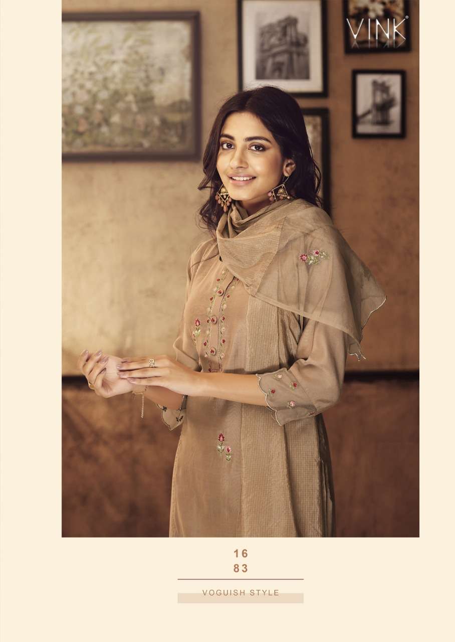Vink- Ivy-3-chinnon-embroidery-work-long-kurti-chinnon-fancy-pant-organza-kota-doria-dupatta-1683-C